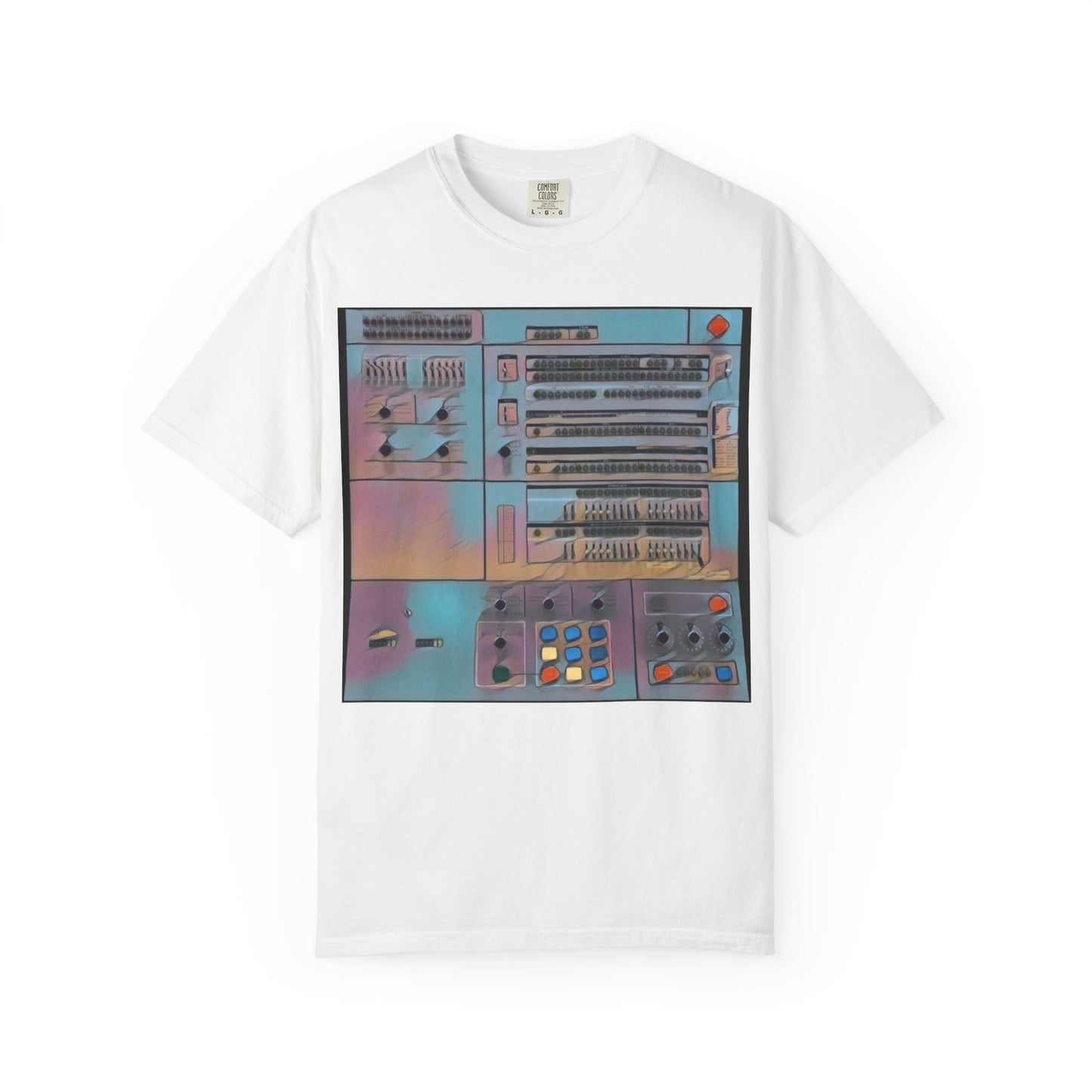 Classic Mainframe Computer Control Panel T-Shirt - Print Art Color
