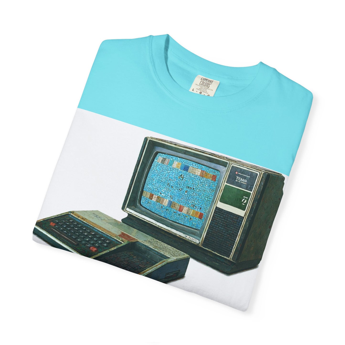 TI 99/4A Home Computer T-Shirt | Mosaic Art Color | Ideal for tech enthusiasts and collectors