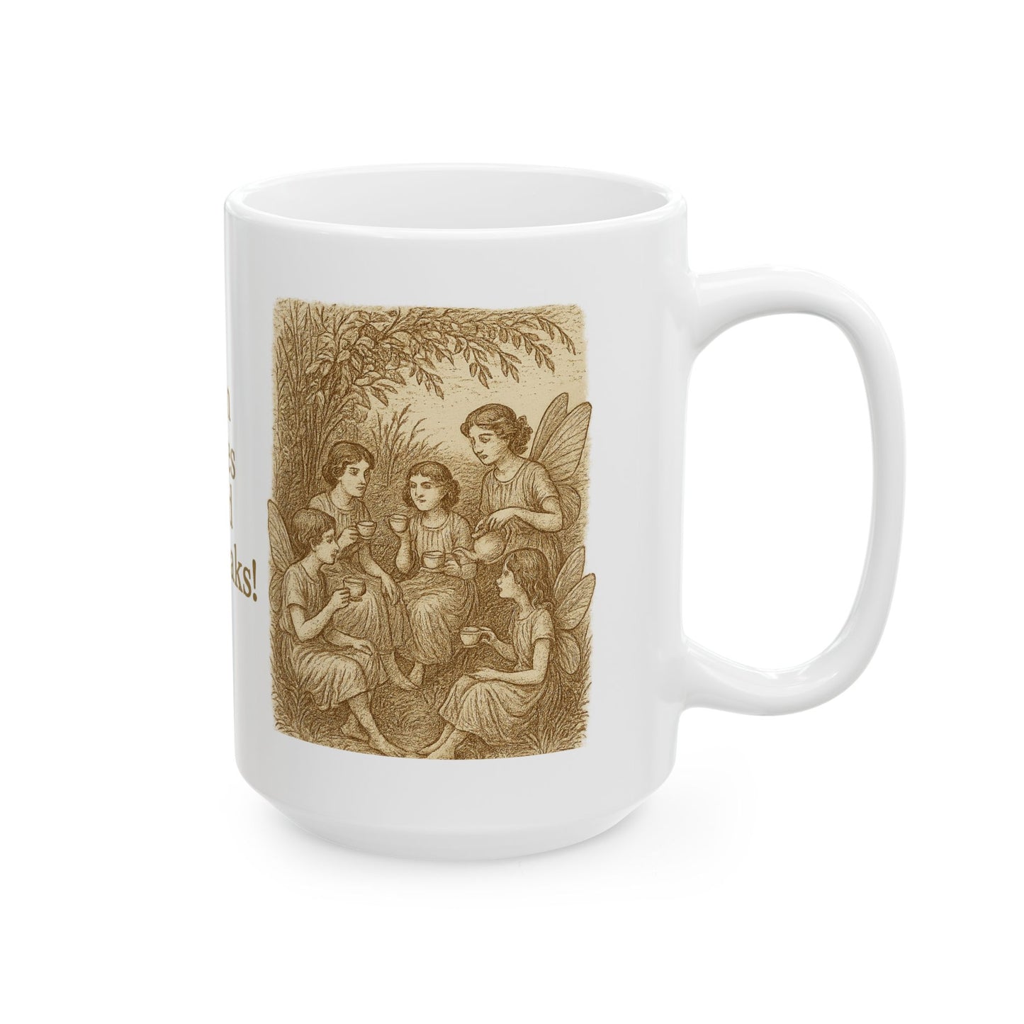 Even Fairies Need Tea Breaks! Mug | Harmsworth Art | Perfect for Tech Lovers