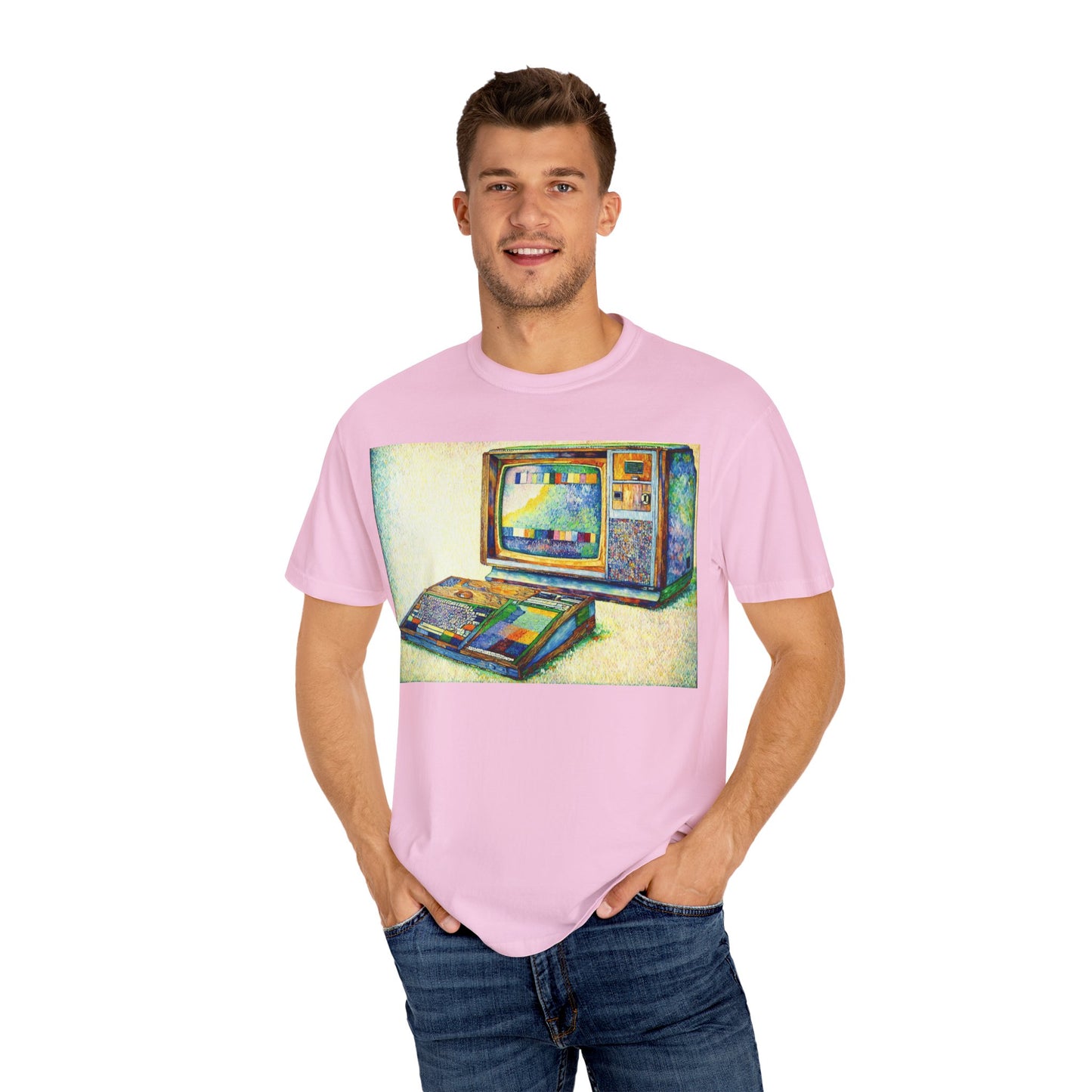 TI 99/4A Home Computer T-Shirt | Pixel Art Color | Ideal for tech enthusiasts and collectors