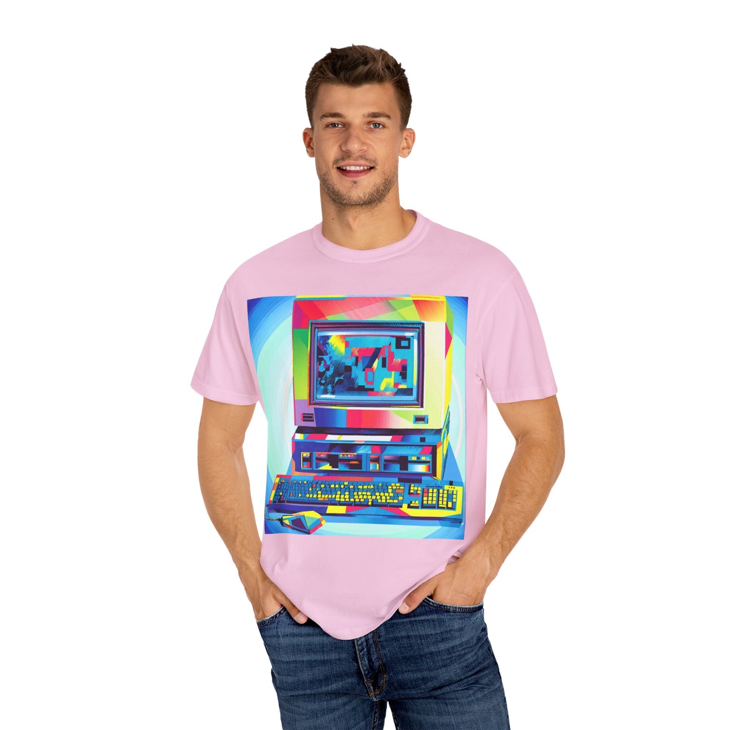 Classic business machine inspired T-Shirt | Multi-Color Art | Ideal for tech enthusiasts and collectors