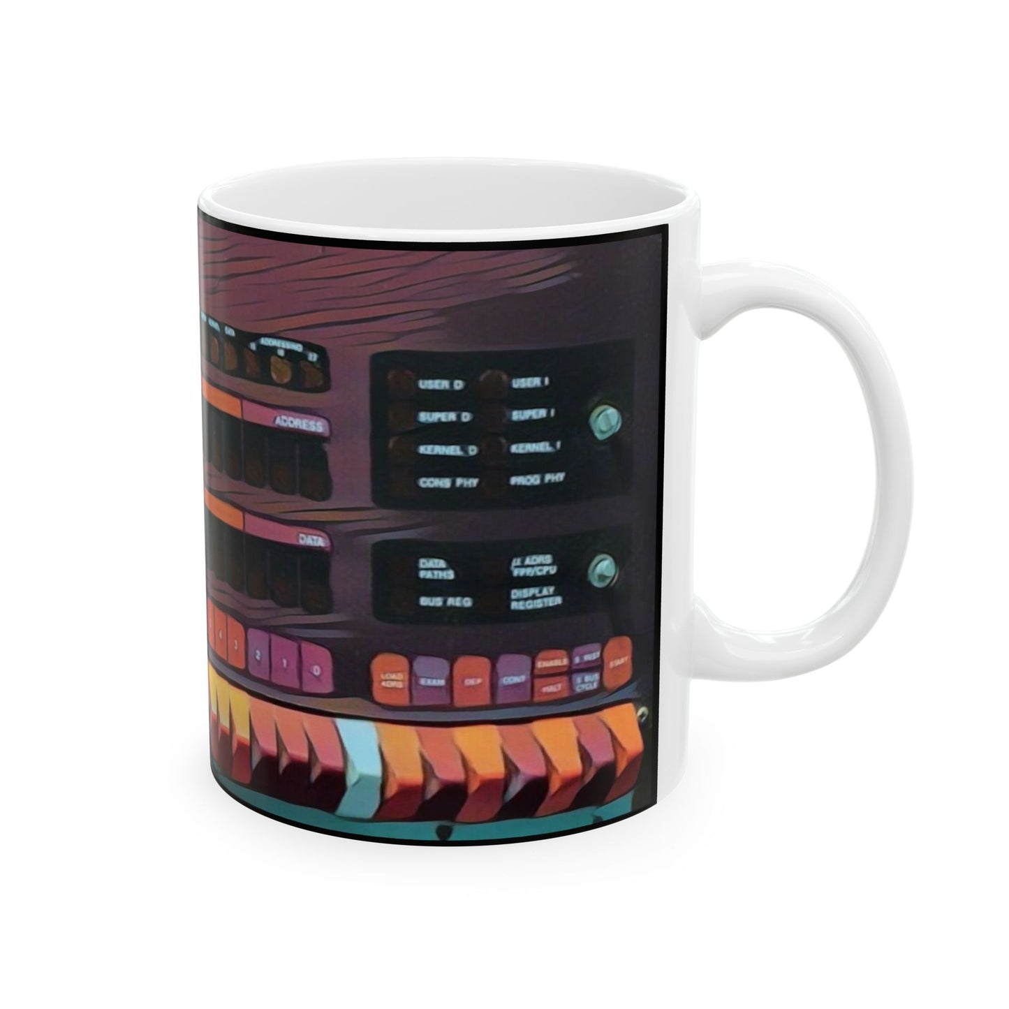 Classic Mini Computer Mug | Print Art | Perfect for Tech Lovers