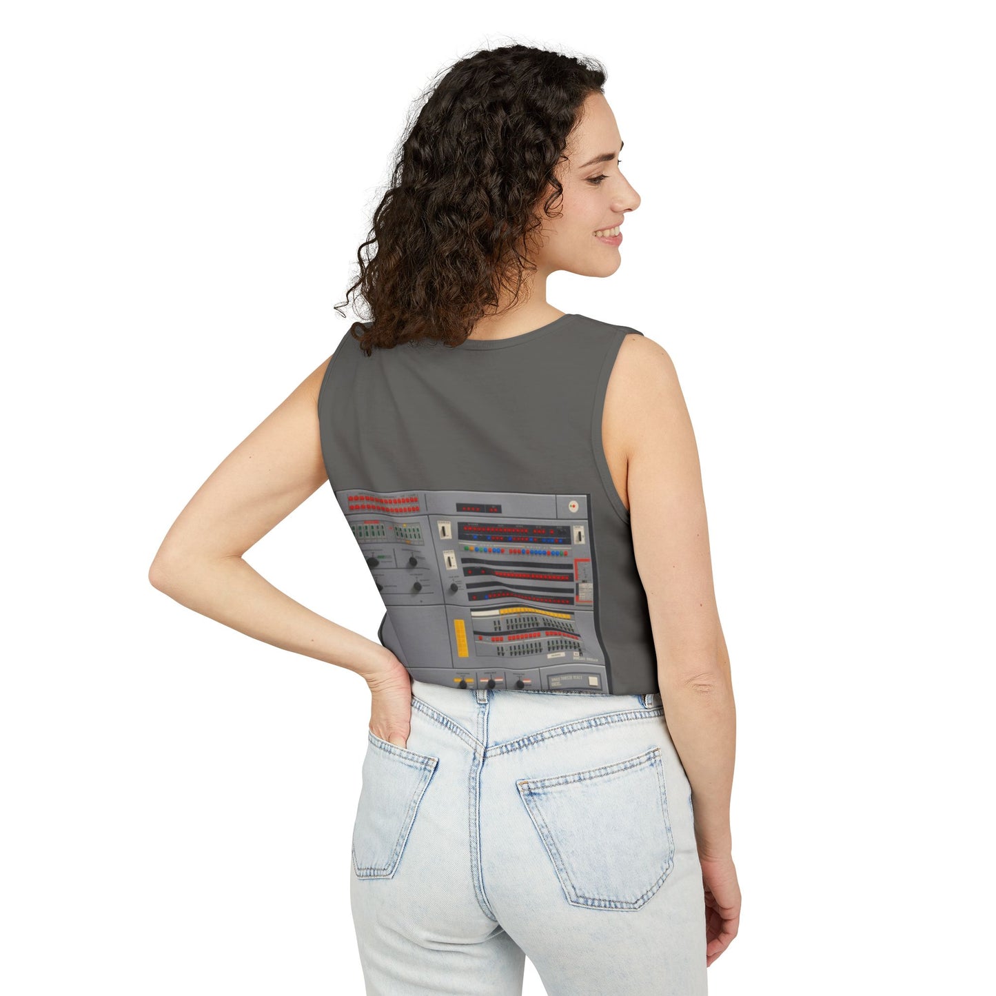 Mainframe Inspired #2 Tank Top | Unisex Retro Graphic Tee for Tech Lovers, Summer Fashion, Gift for Nerds, Festival Wear, 80s Style