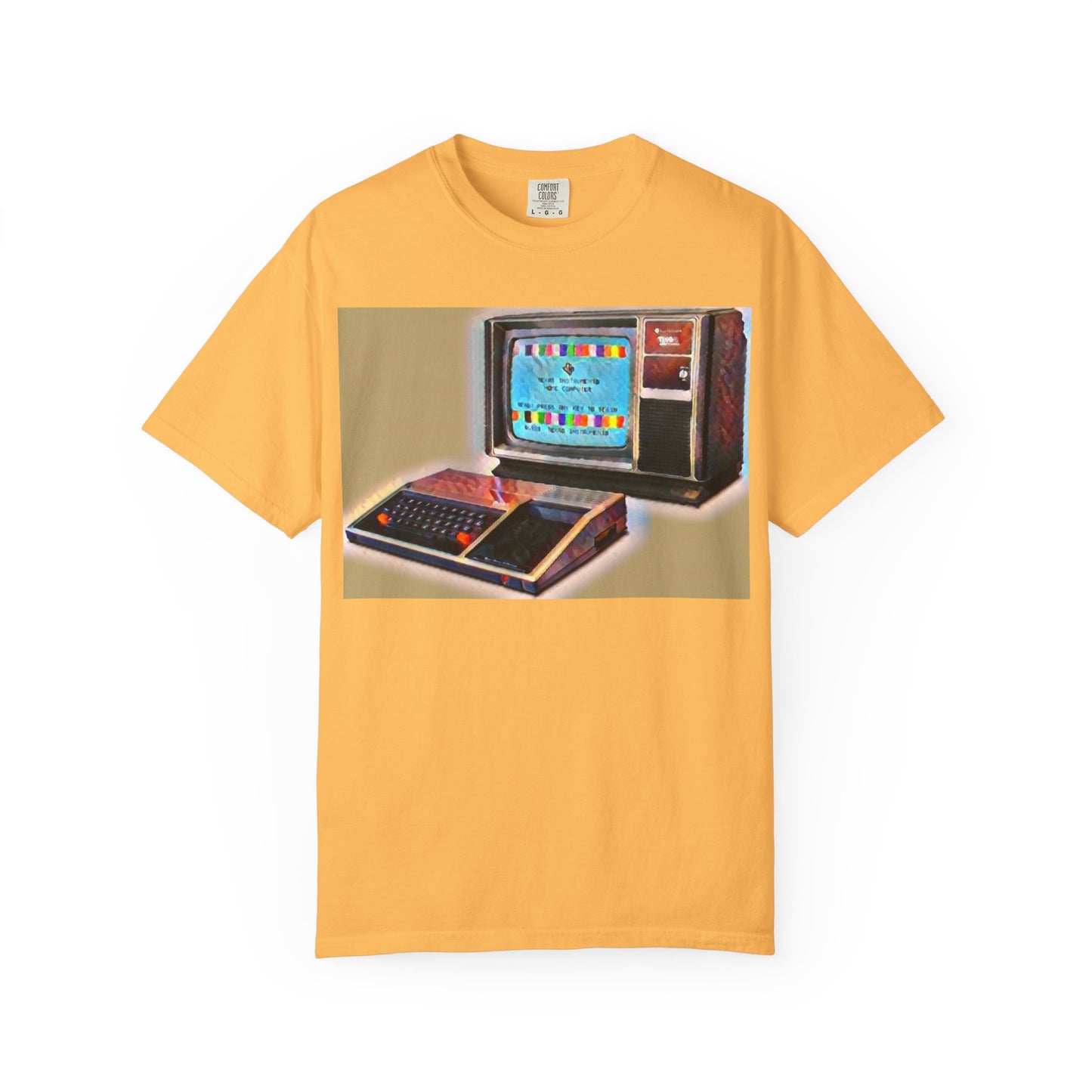 TI 99/4A Home Computer T-Shirt | Water Art Color | Ideal for tech enthusiasts and collectors