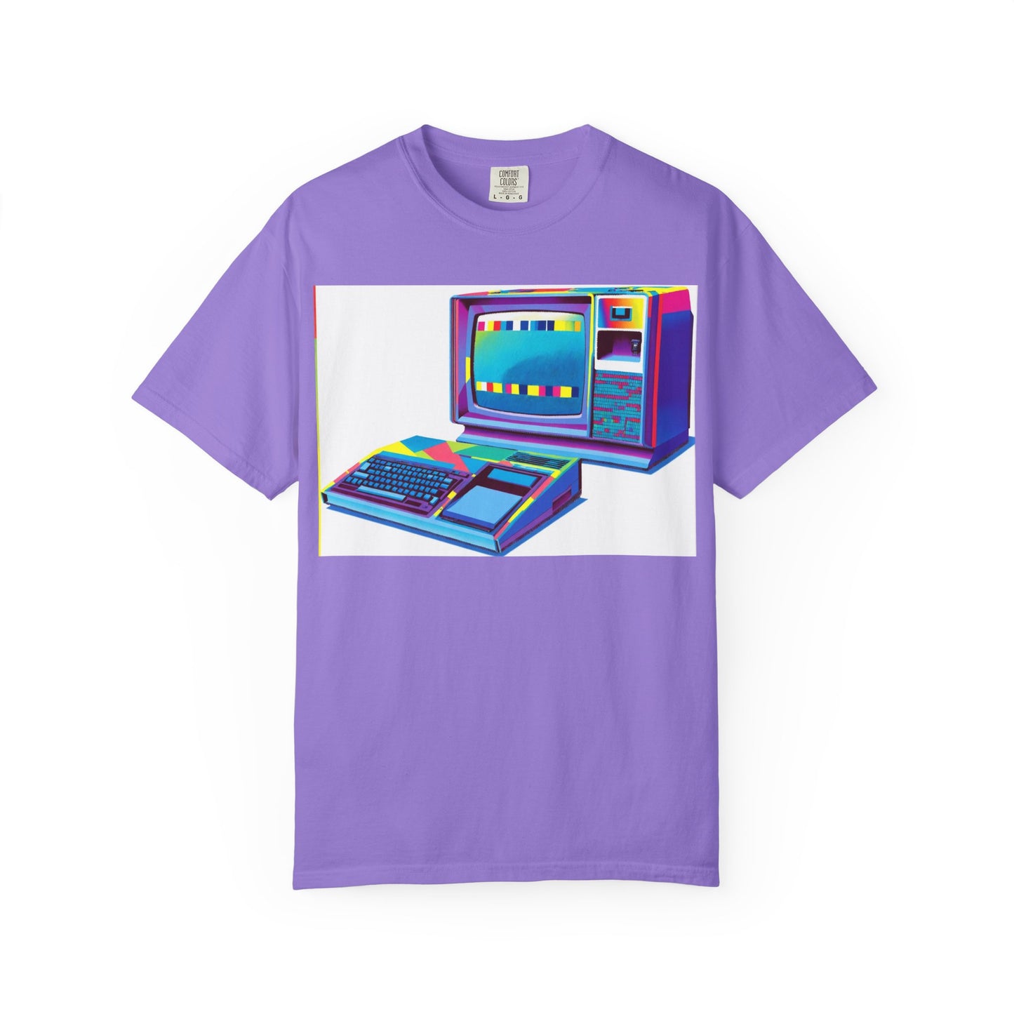 TI 99/4A Home Computer T-Shirt | Multi Color Modern Art | Ideal for tech enthusiasts and collectors