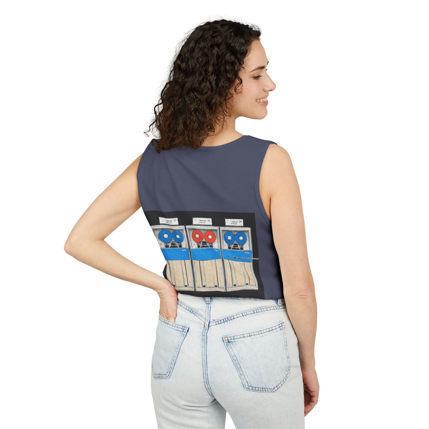Mainframe Inspired Tank Top | Unisex Retro Graphic Tee for Tech Lovers, Summer Fashion, Gift for Nerds, Festival Wear, 80s Style