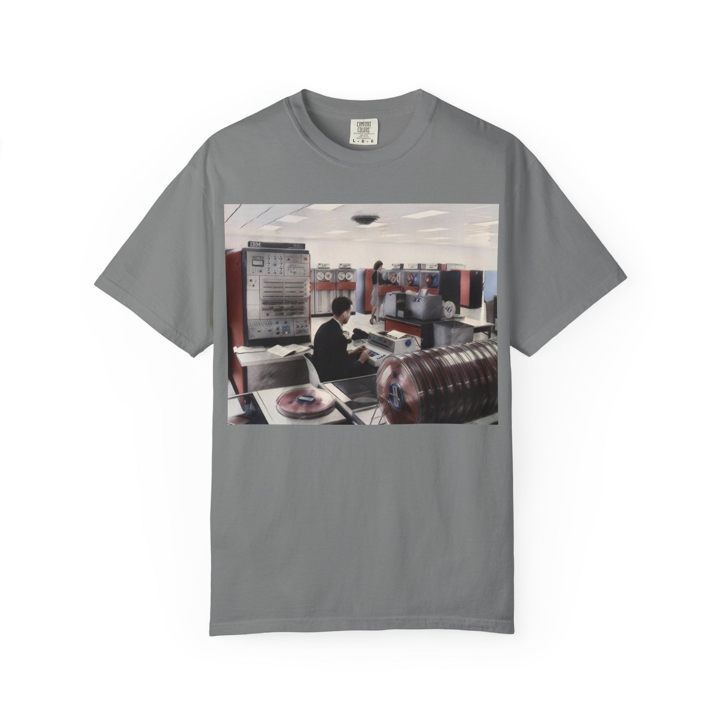 Classic Mainframe Computer T-Shirt - Ink Art Color