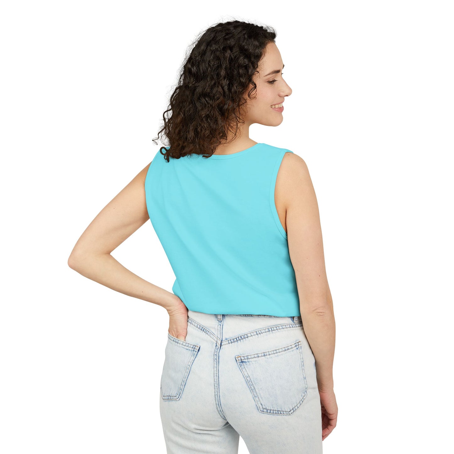Classic 8 bit home computer inspired Tank Top | Monochrome Art | Unisex Retro Graphic Tee for Tech Lovers, Summer Fashion, Gift for Nerds, Festival Wear, 80s Style