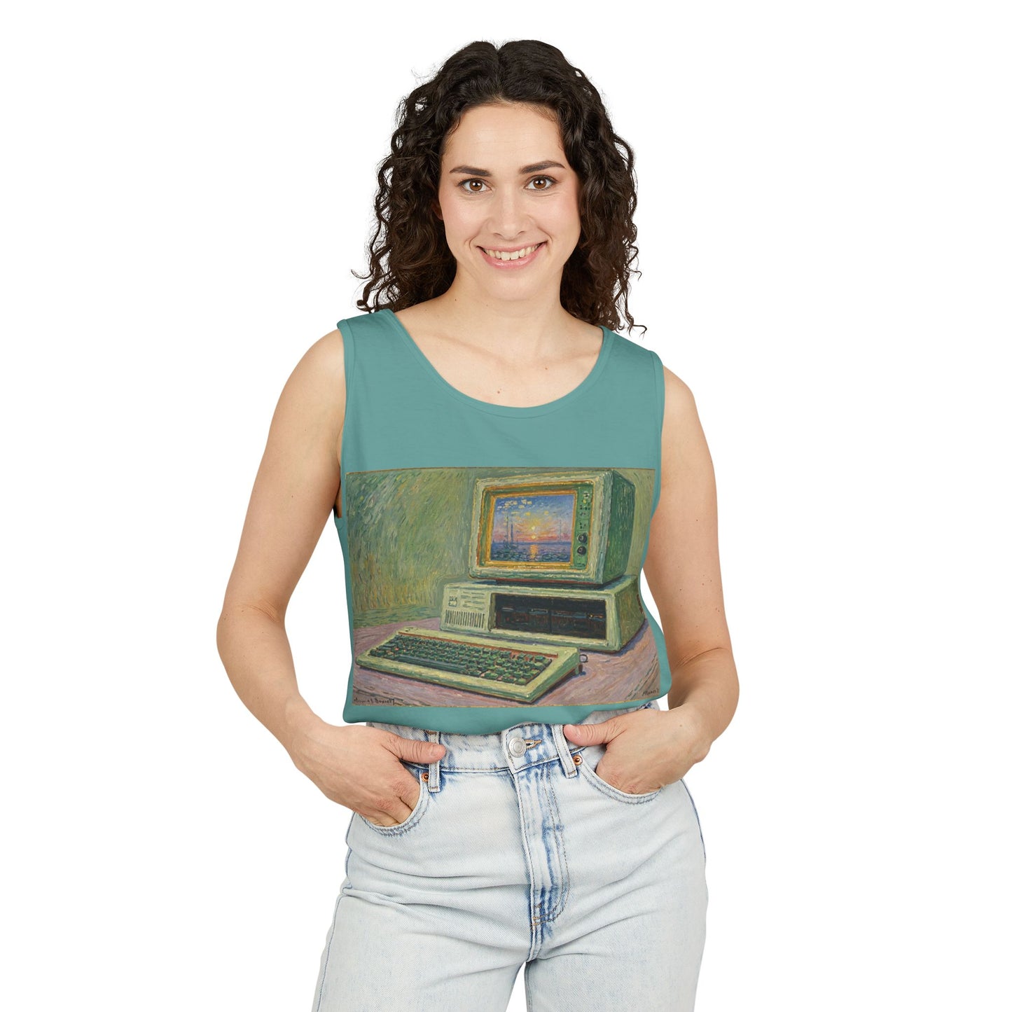 Classic PC Tank Top | Unisex Retro Graphic Tee for Tech Lovers, Summer Fashion, Gift for Nerds, Festival Wear, 80s Style