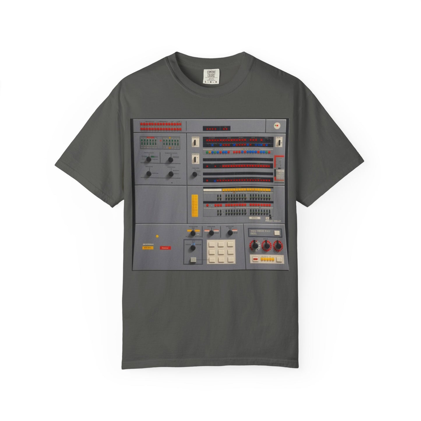 Classic Mainframe Computer Control Panel T-Shirt - Pixel Art Color