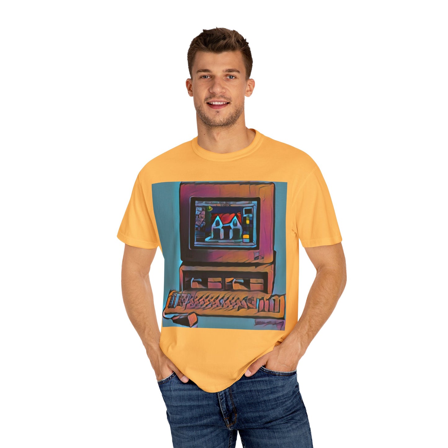 Classic business machine inspired T-Shirt | Color Print Art | Ideal for tech enthusiasts and collectors