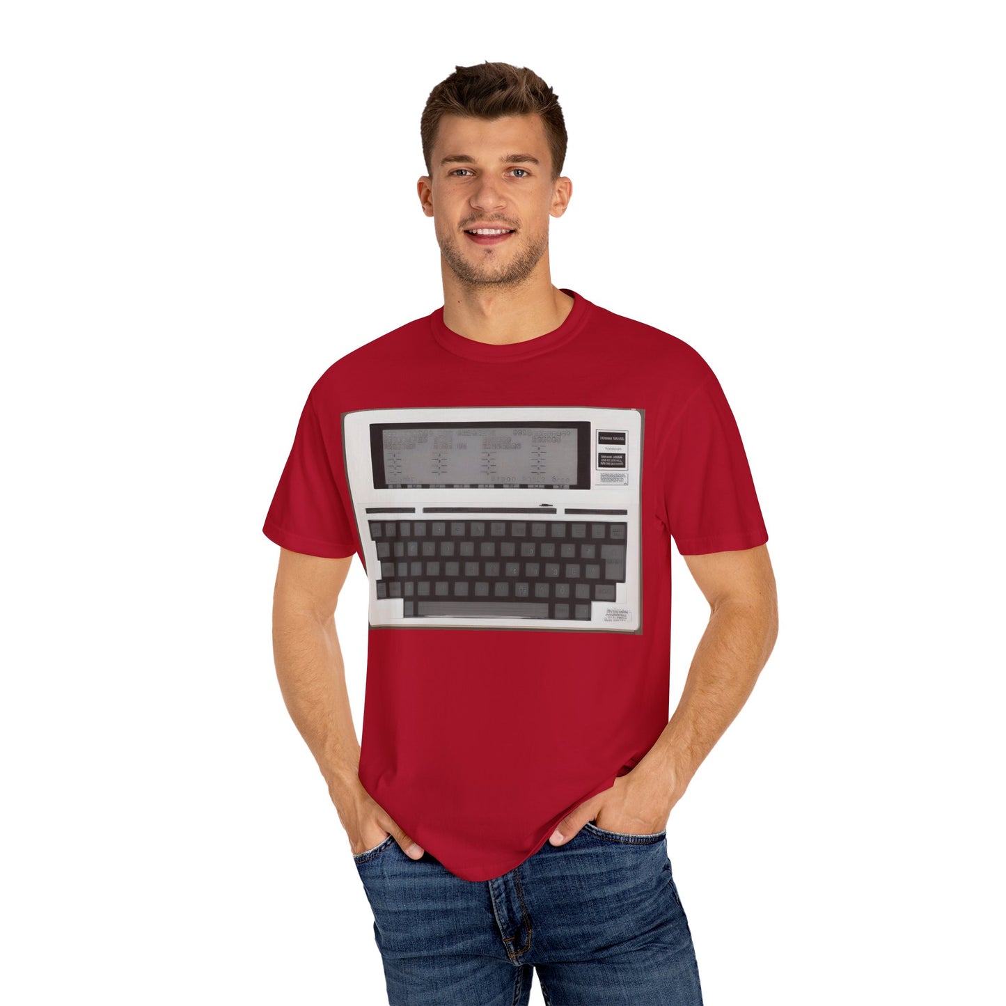Classic Laptop PC T-Shirt - Print Art Monochrome