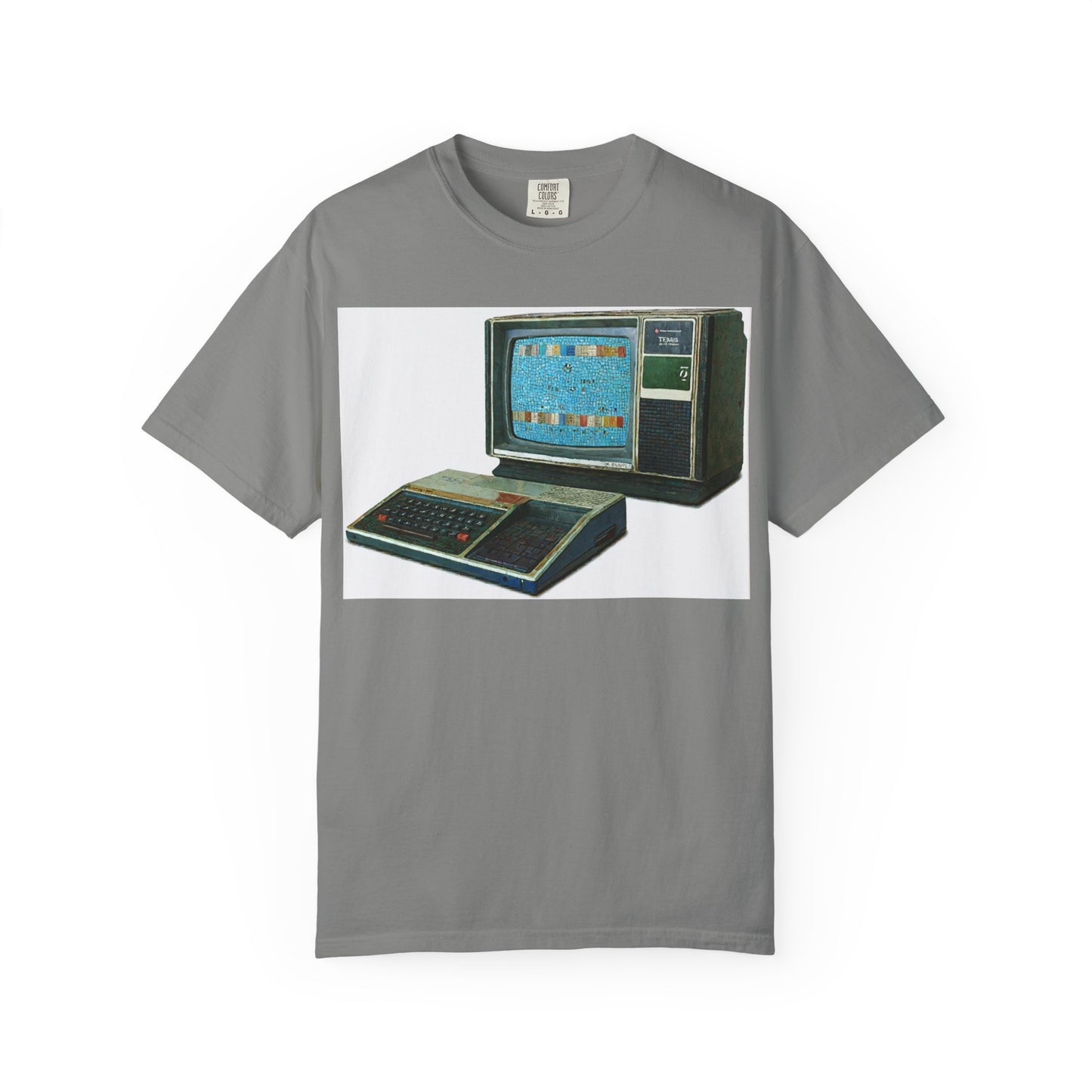 TI 99/4A Home Computer T-Shirt | Mosaic Art Color | Ideal for tech enthusiasts and collectors