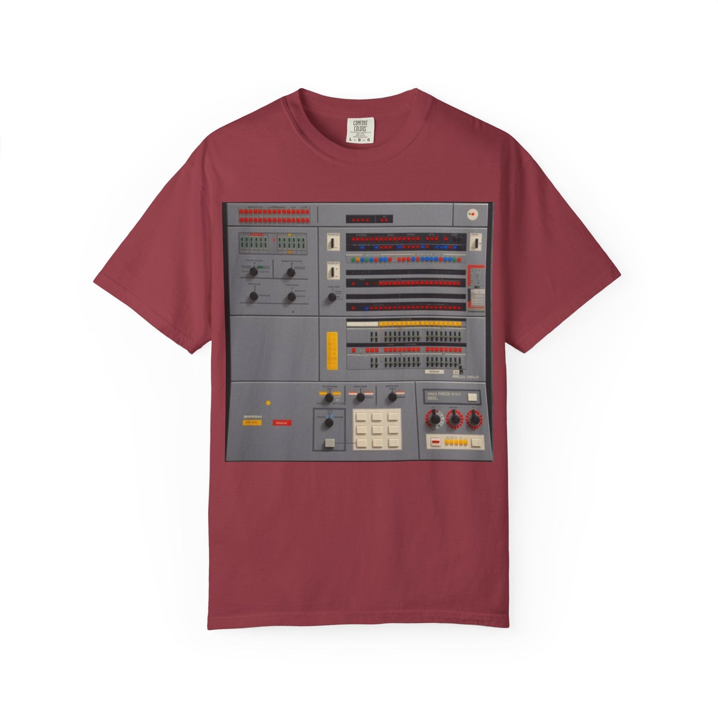 Classic Mainframe Computer Control Panel T-Shirt - Pixel Art Color