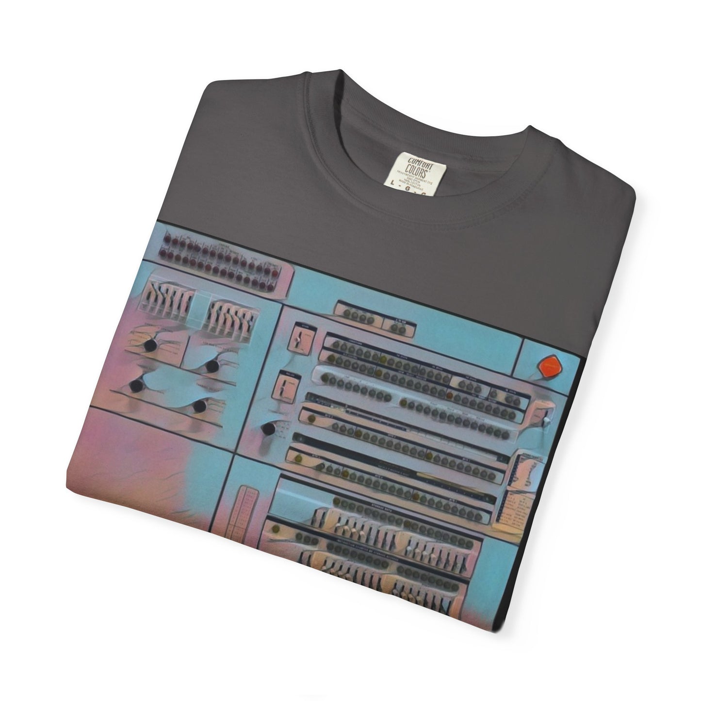 Classic Mainframe Computer Control Panel T-Shirt - Print Art Color