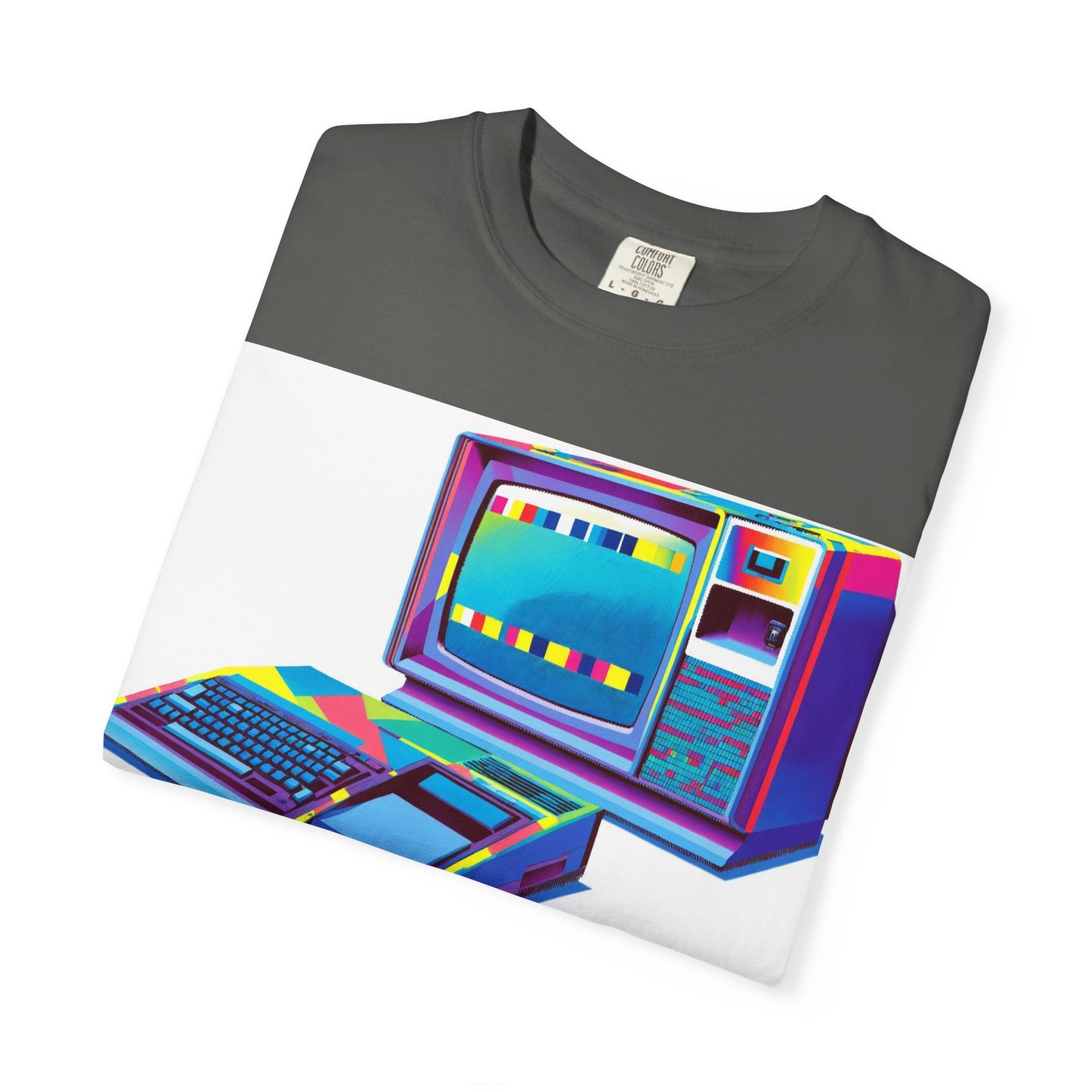 TI 99/4A Home Computer T-Shirt | Multi Color Modern Art | Ideal for tech enthusiasts and collectors