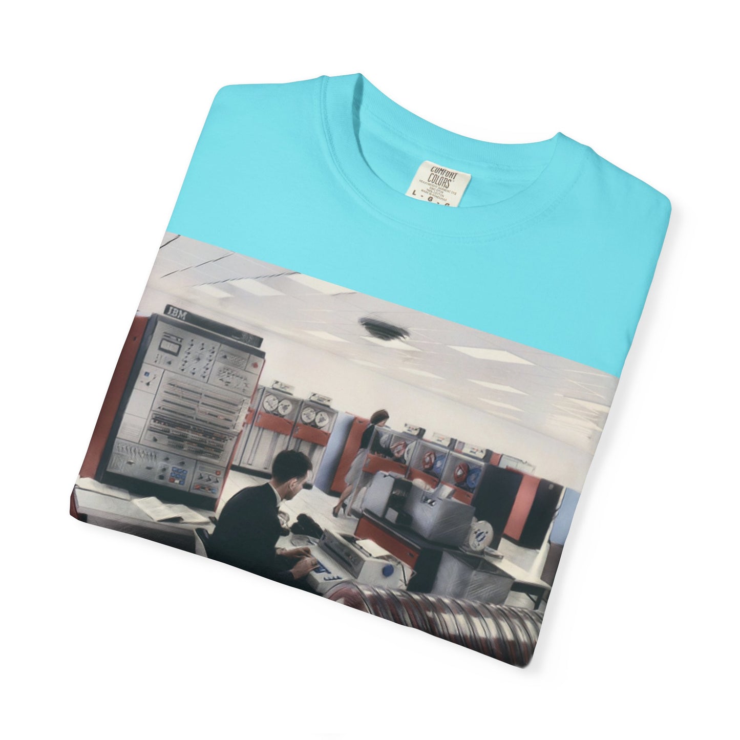Classic Mainframe Computer T-Shirt - Ink Art Color