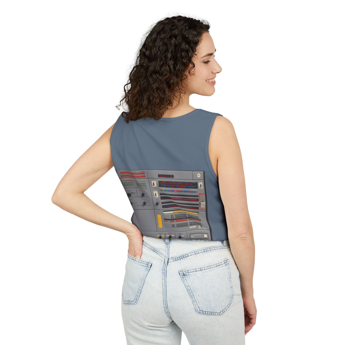Mainframe Inspired #2 Tank Top | Unisex Retro Graphic Tee for Tech Lovers, Summer Fashion, Gift for Nerds, Festival Wear, 80s Style