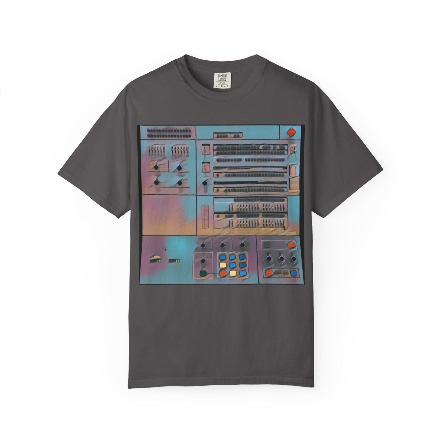 Classic Mainframe Computer Control Panel T-Shirt - Print Art Color