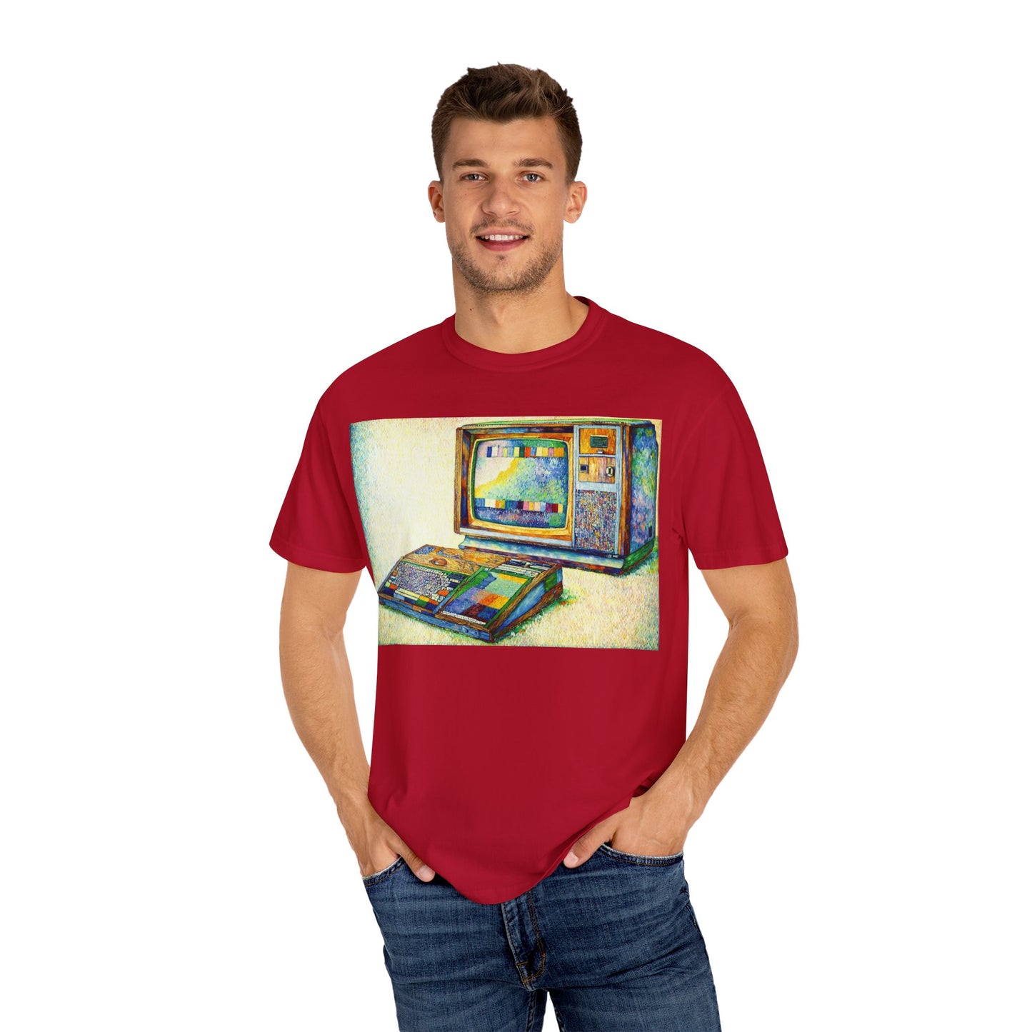 TI 99/4A Home Computer T-Shirt | Pixel Art Color | Ideal for tech enthusiasts and collectors