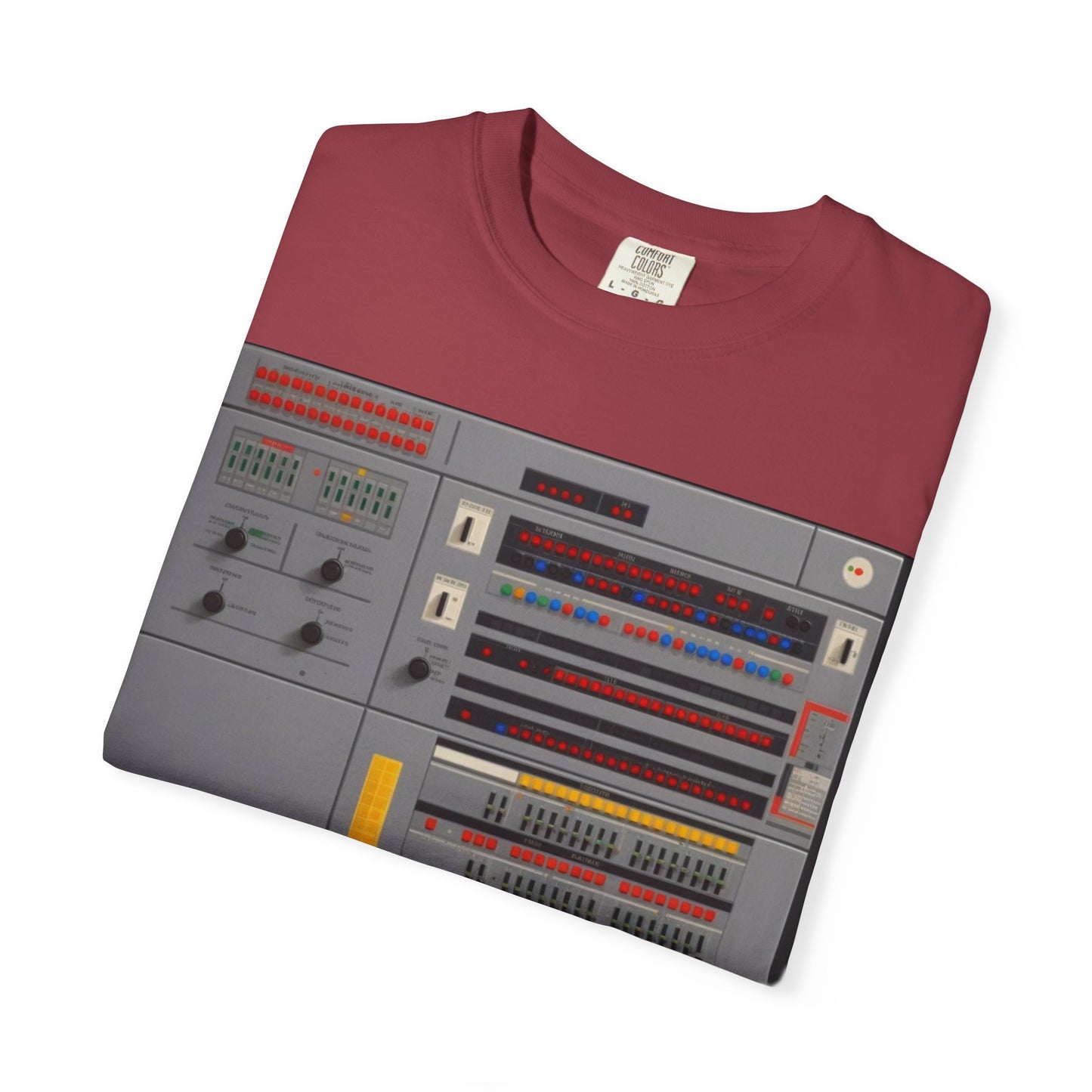 Classic Mainframe Computer Control Panel T-Shirt - Pixel Art Color