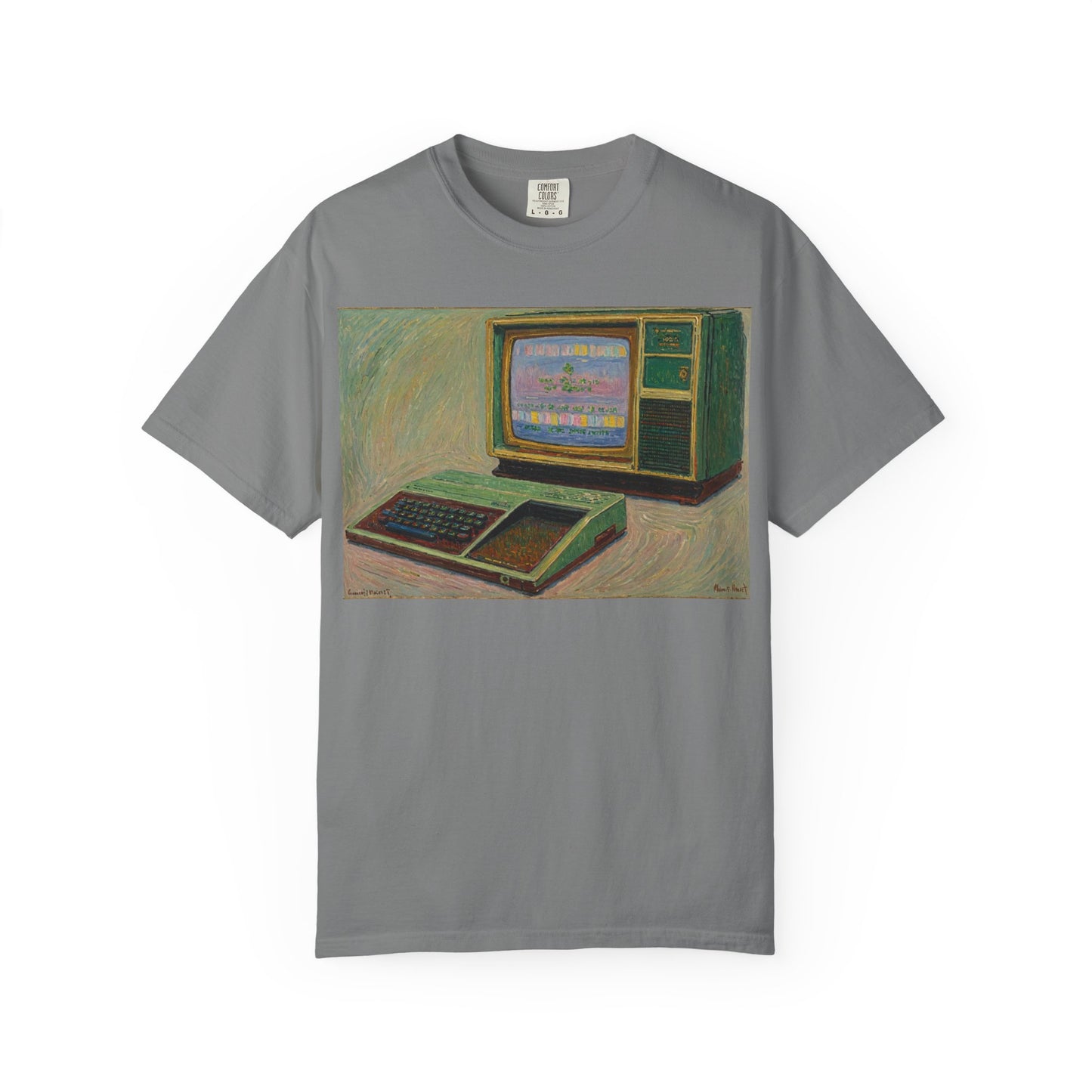 TI 99/4A Home Computer T-Shirt | Oil Art 2 | Ideal for tech enthusiasts and collectors