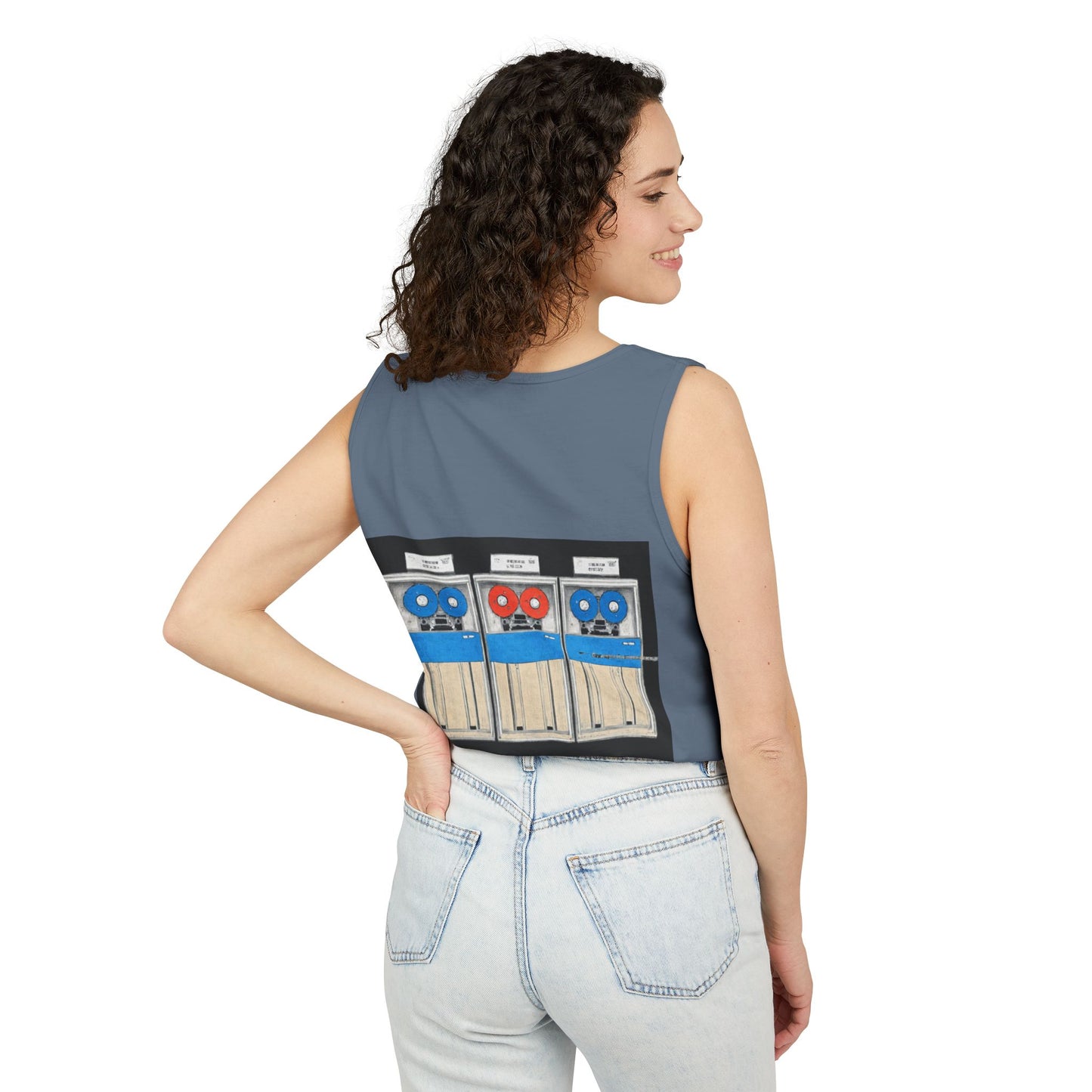 Mainframe Inspired Tank Top | Unisex Retro Graphic Tee for Tech Lovers, Summer Fashion, Gift for Nerds, Festival Wear, 80s Style