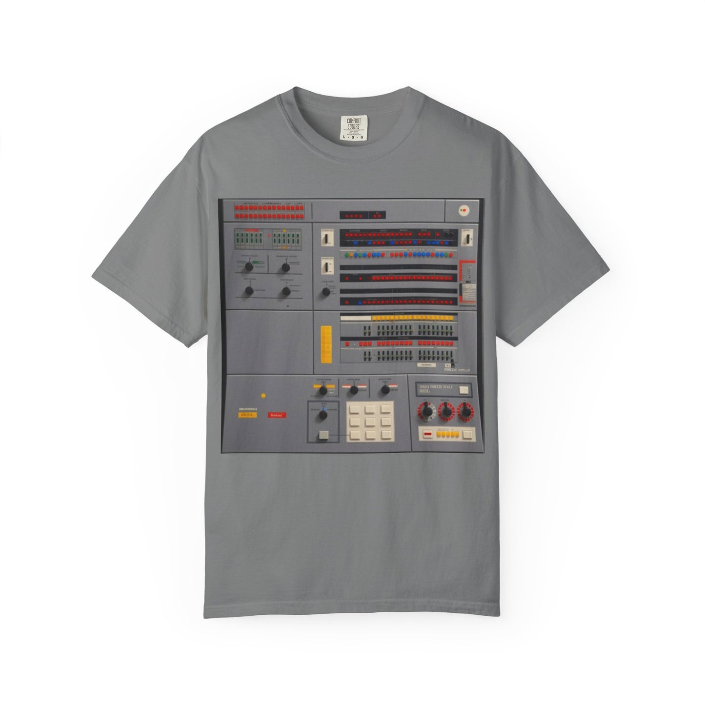 Classic Mainframe Computer Control Panel T-Shirt - Pixel Art Color