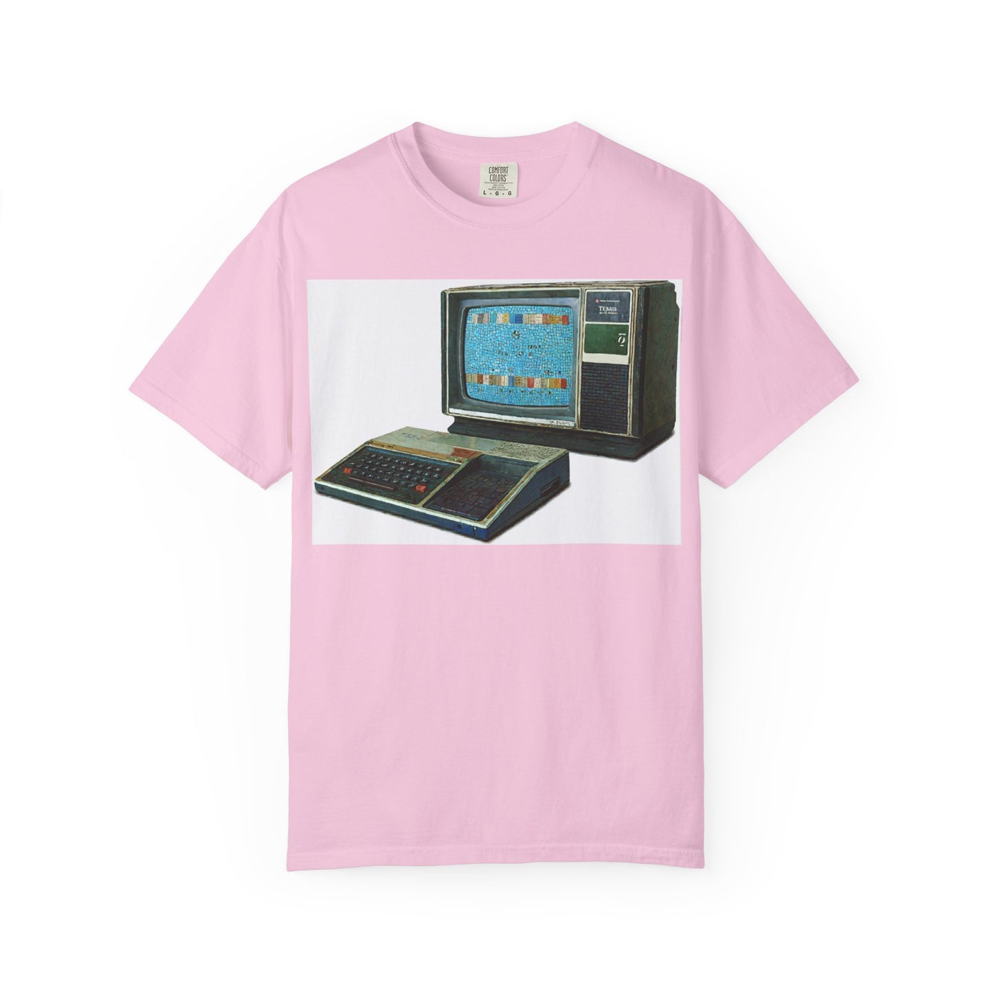 TI 99/4A Home Computer T-Shirt | Mosaic Art Color | Ideal for tech enthusiasts and collectors