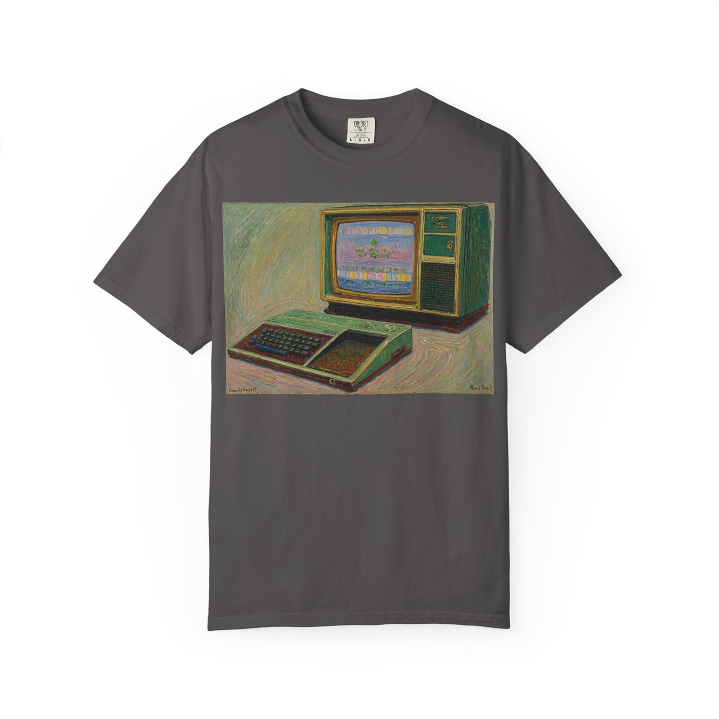 TI 99/4A Home Computer T-Shirt | Oil Art 2 | Ideal for tech enthusiasts and collectors