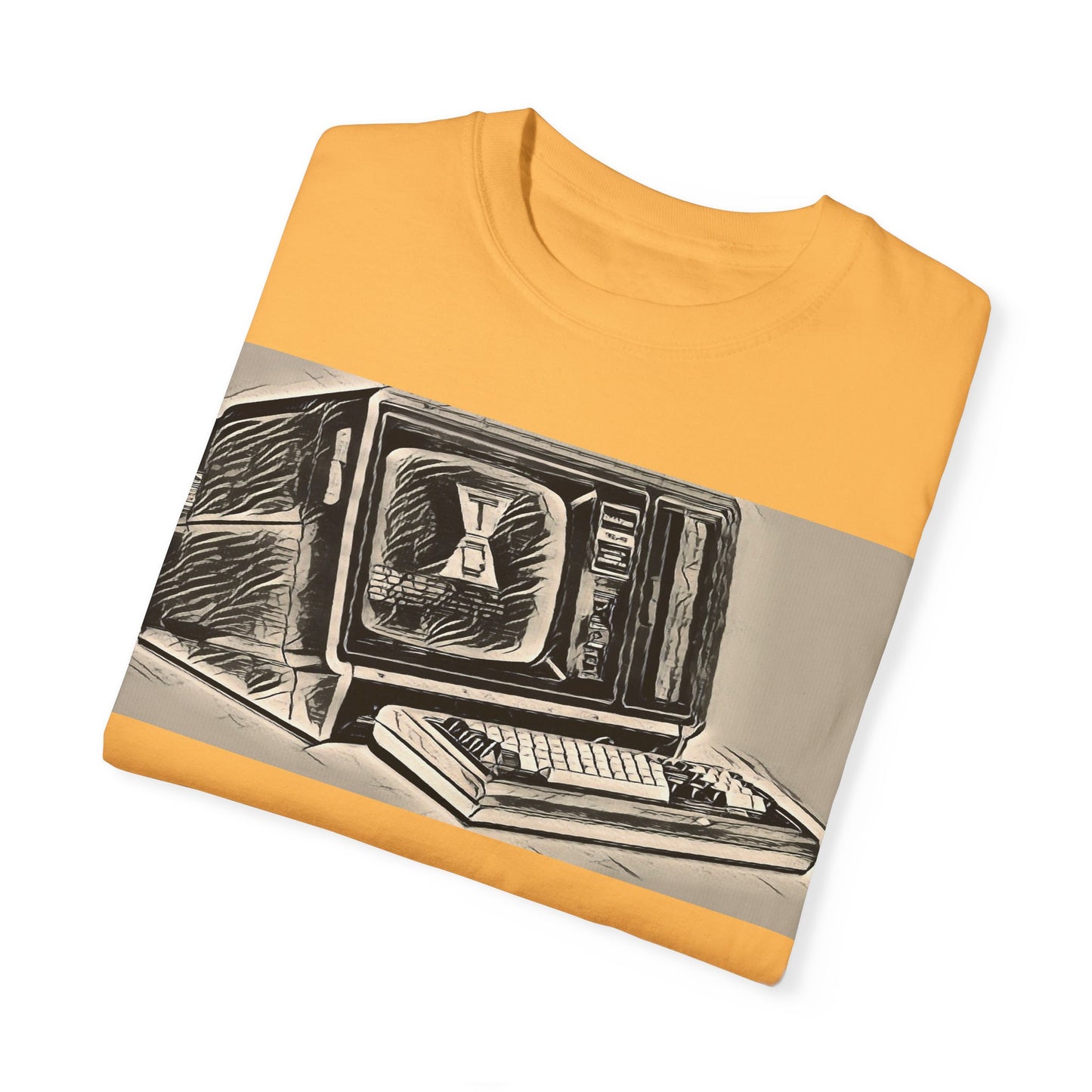 Classic Business Machine With Floppy Disk Bay T-Shirt - Ink Art Monochrome
