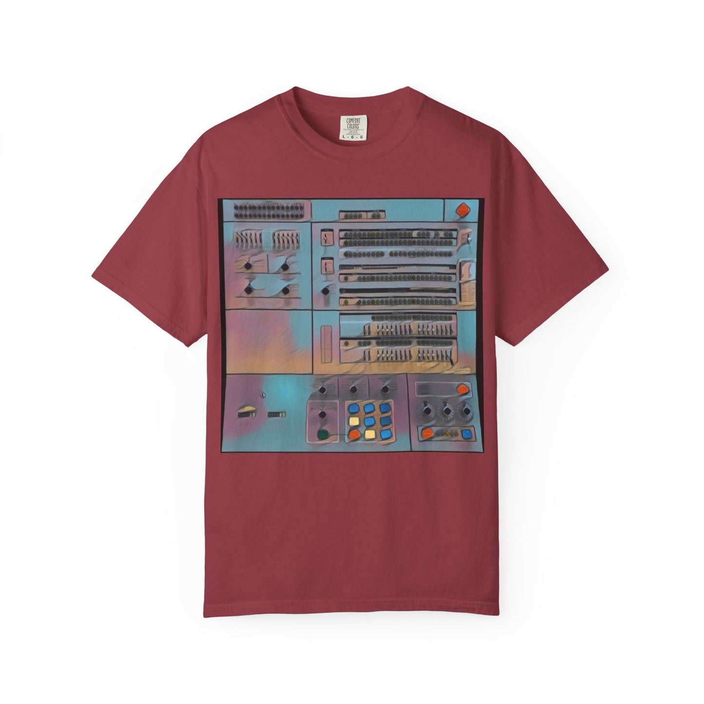 Classic Mainframe Computer Control Panel T-Shirt - Print Art Color