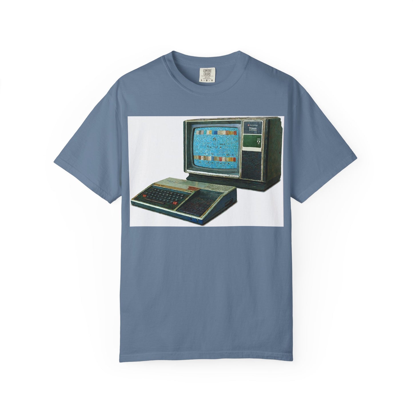 TI 99/4A Home Computer T-Shirt | Mosaic Art Color | Ideal for tech enthusiasts and collectors