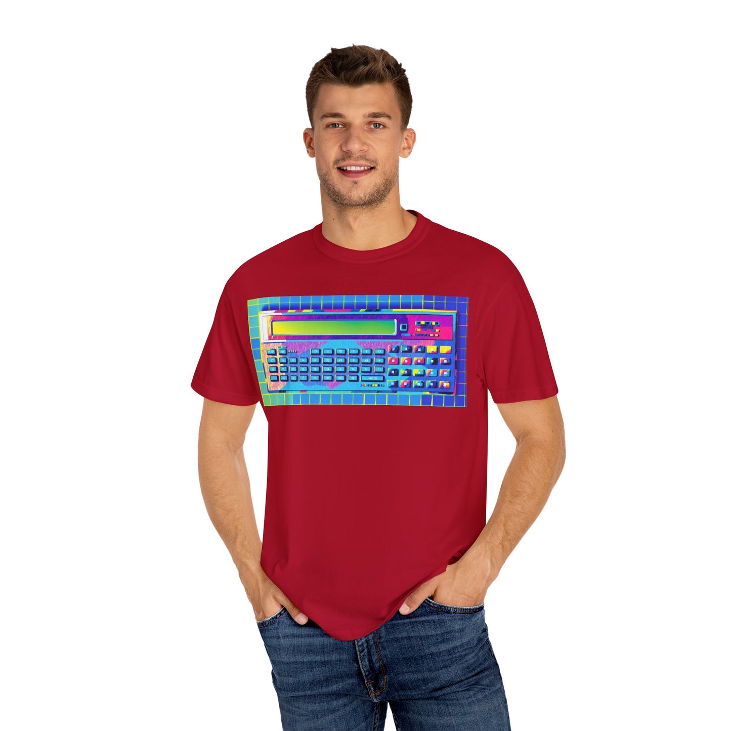 Classic Pocket PC T-Shirt - Modern Art Multi-Color