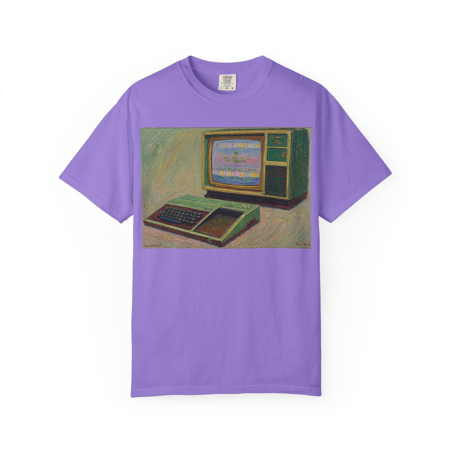TI 99/4A Home Computer T-Shirt | Oil Art 2 | Ideal for tech enthusiasts and collectors