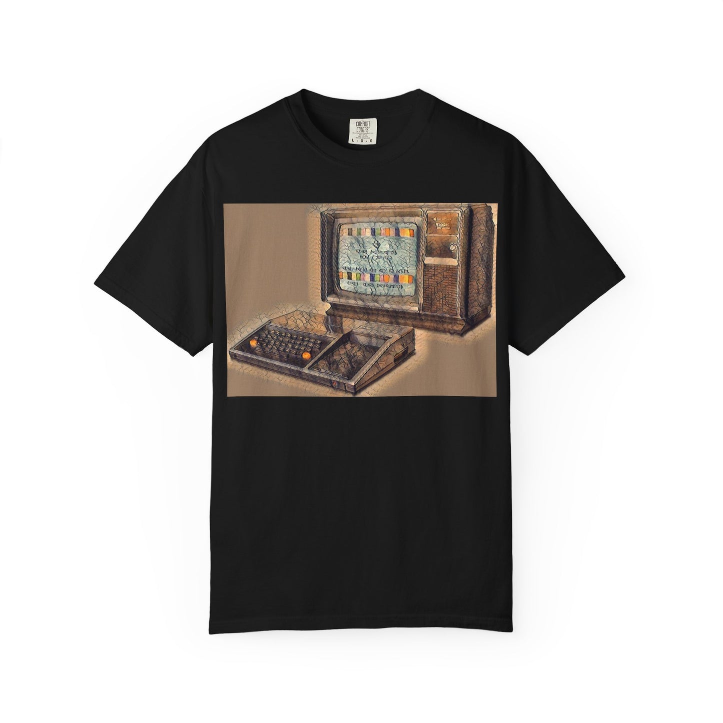 TI 99/4A Home Computer T-Shirt | Sepia/Color Art | Ideal for tech enthusiasts and collectors