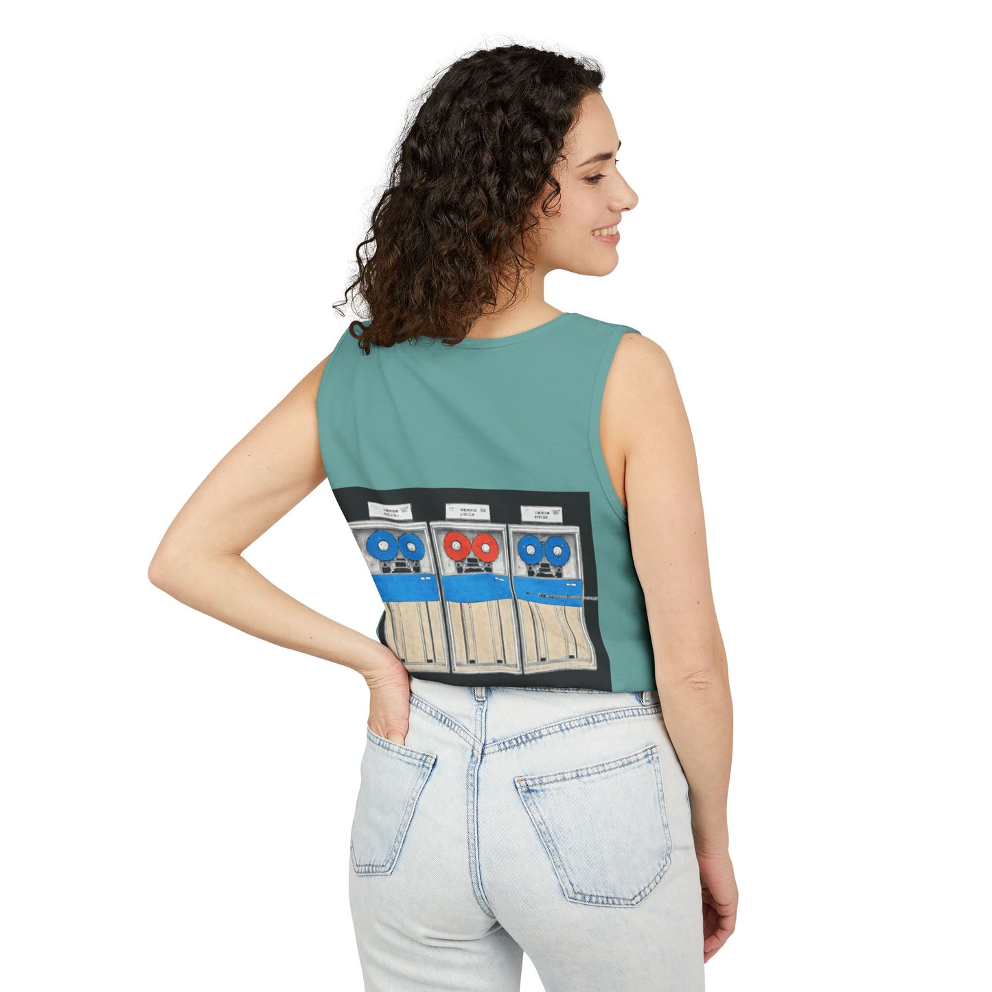 Mainframe Inspired Tank Top | Unisex Retro Graphic Tee for Tech Lovers, Summer Fashion, Gift for Nerds, Festival Wear, 80s Style