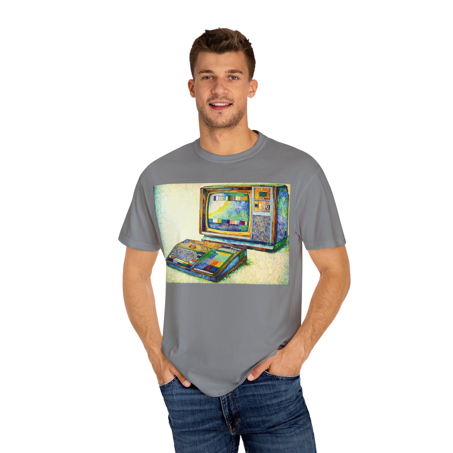 TI 99/4A Home Computer T-Shirt | Pixel Art Color | Ideal for tech enthusiasts and collectors