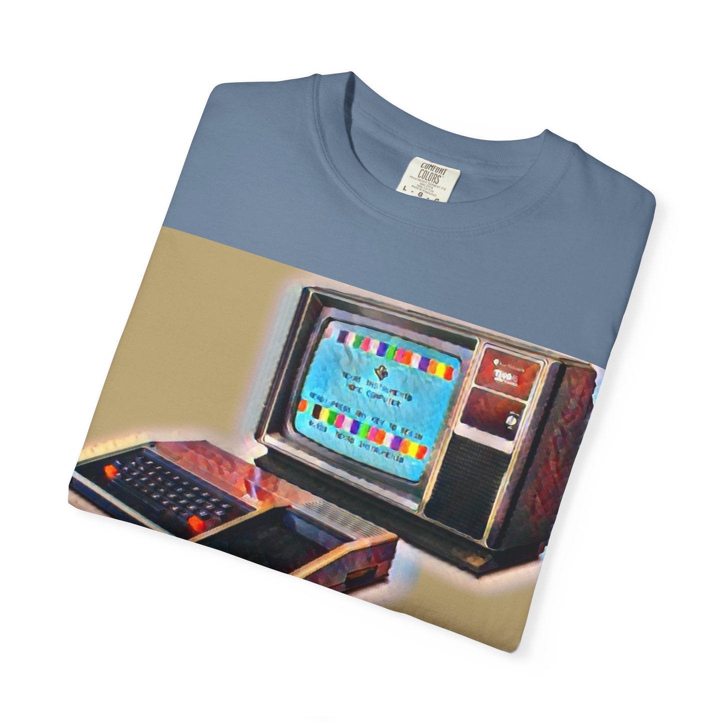 TI 99/4A Home Computer T-Shirt | Water Art Color | Ideal for tech enthusiasts and collectors