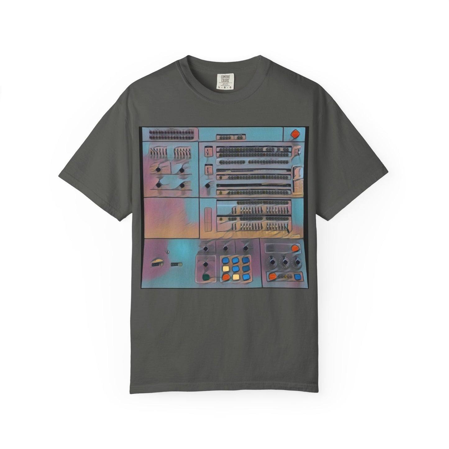 Classic Mainframe Computer Control Panel T-Shirt - Print Art Color