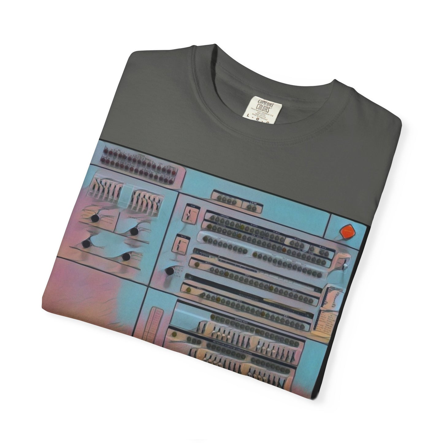 Classic Mainframe Computer Control Panel T-Shirt - Print Art Color