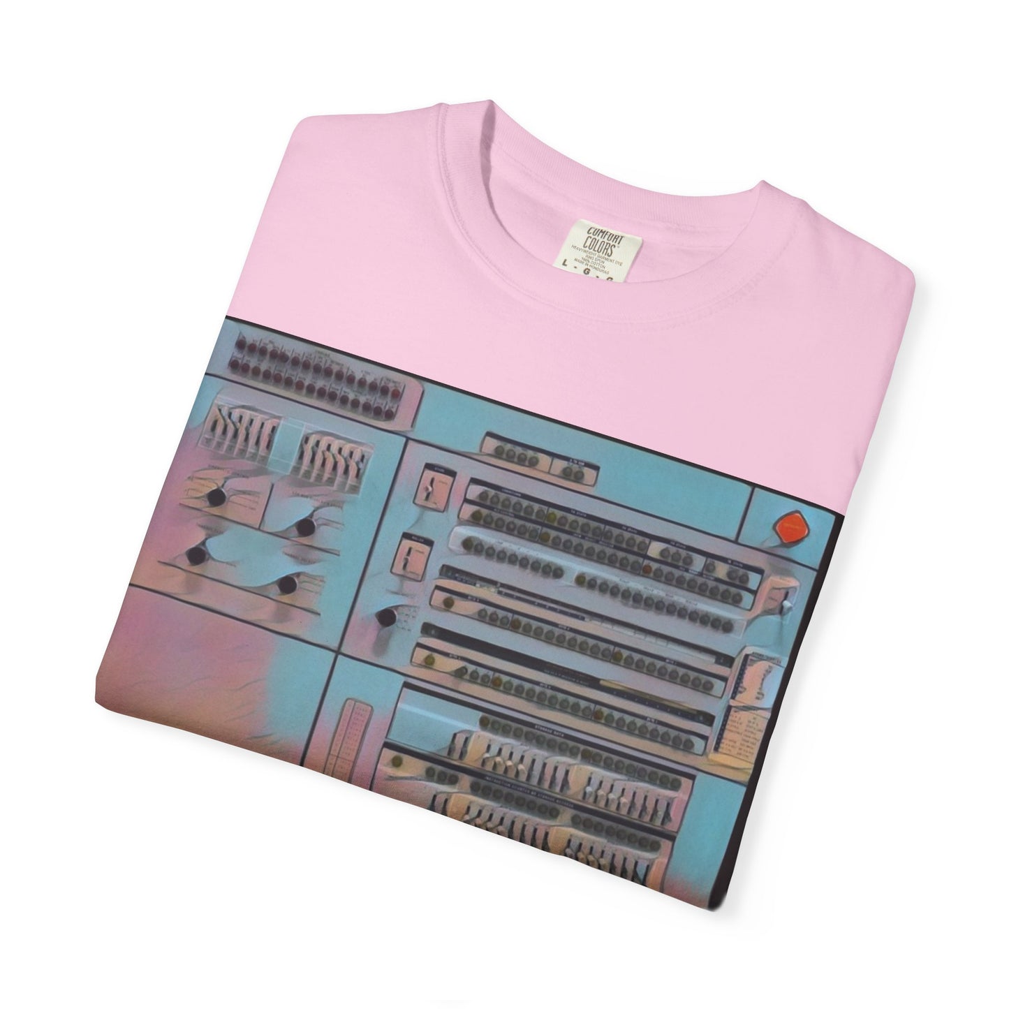 Classic Mainframe Computer Control Panel T-Shirt - Print Art Color
