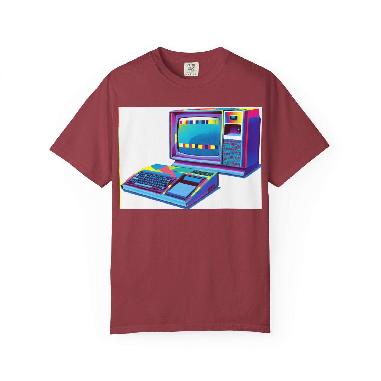 TI 99/4A Home Computer T-Shirt | Multi Color Modern Art | Ideal for tech enthusiasts and collectors