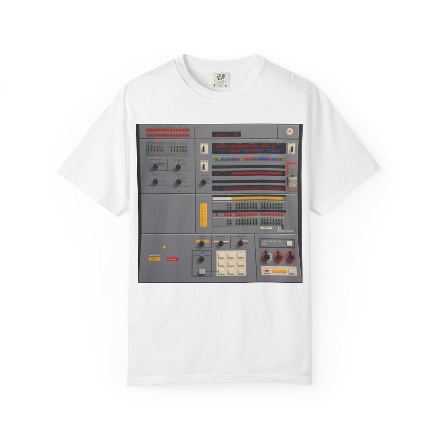 Classic Mainframe Computer Control Panel T-Shirt - Pixel Art Color