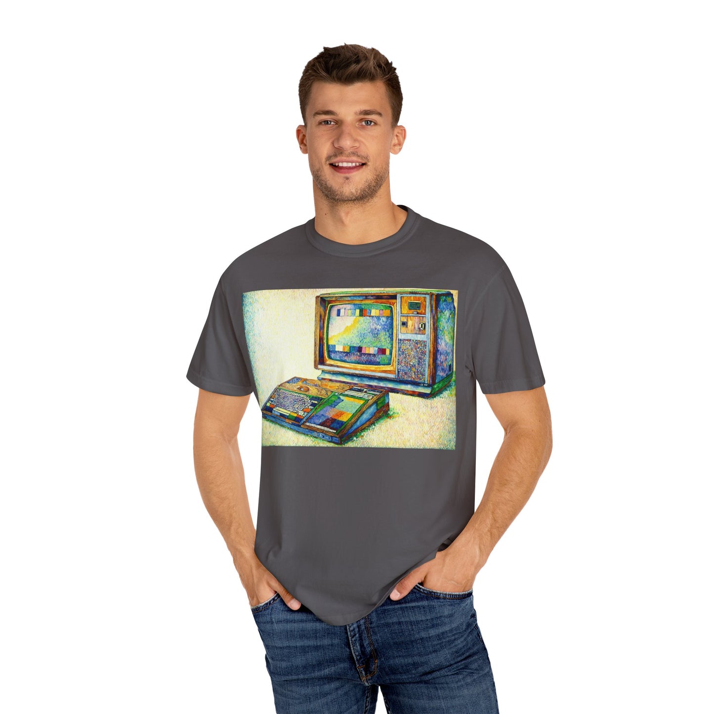 TI 99/4A Home Computer T-Shirt | Pixel Art Color | Ideal for tech enthusiasts and collectors