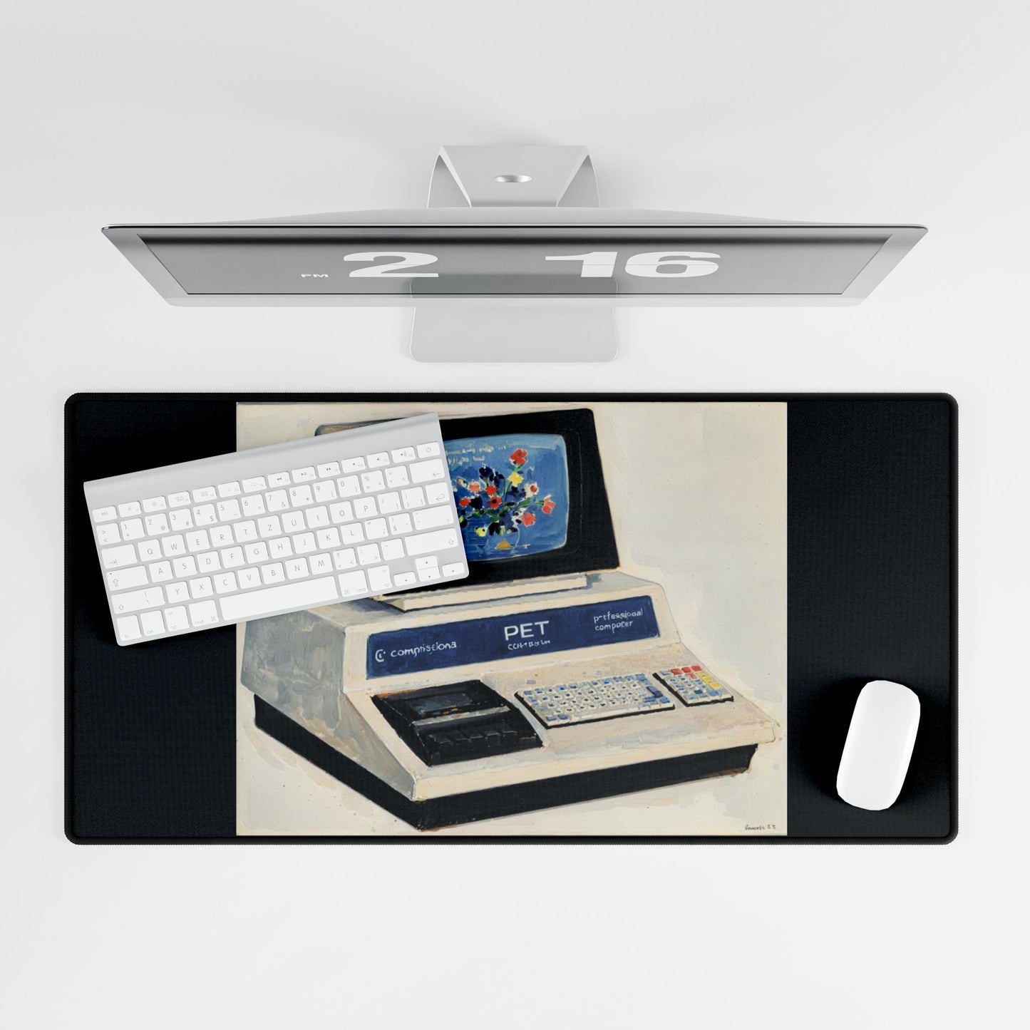 COMMODORE PET Inspired Office Desk Mat, Retro Desk Pad, Unique Workspace Decor, Computer Accessories, Gift for Professionals