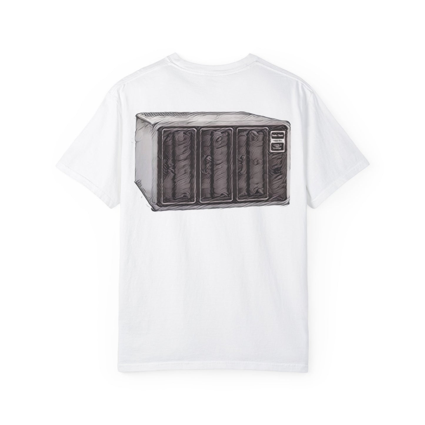 Classic Business Machine With Floppy Disk Bay T-Shirt - Ink Art Monochrome