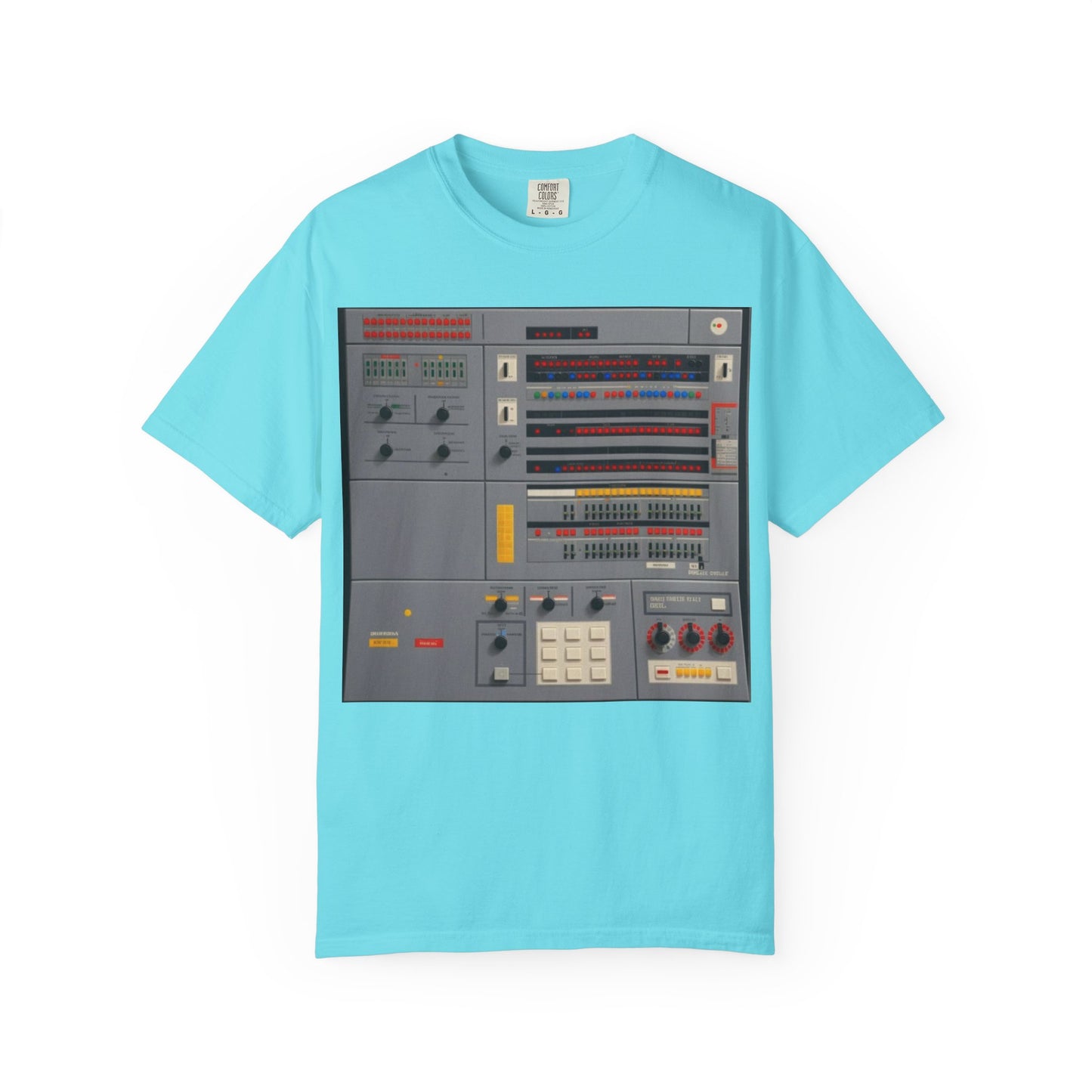 Classic Mainframe Computer Control Panel T-Shirt - Pixel Art Color