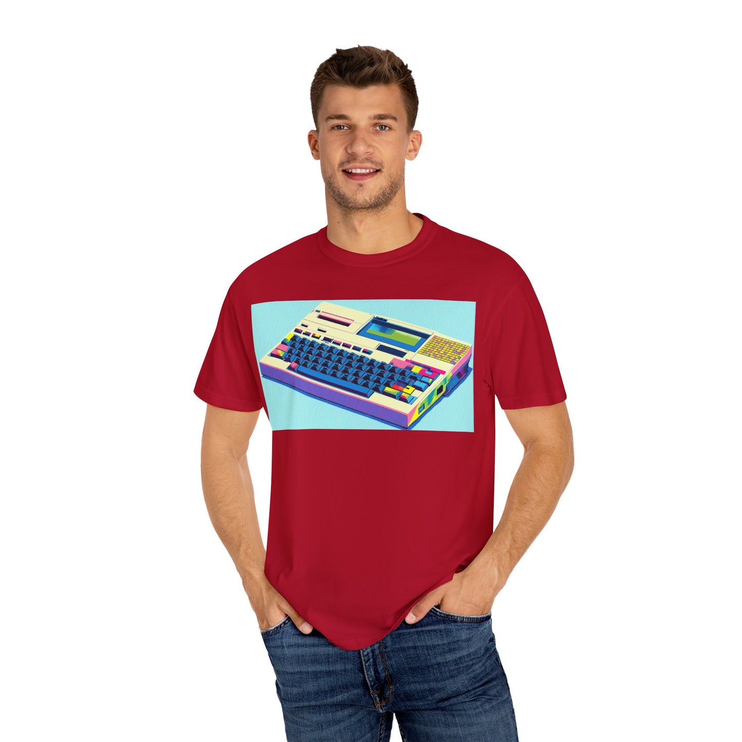 Classic Laptop Computer T-Shirt - Print Art Multi-Color