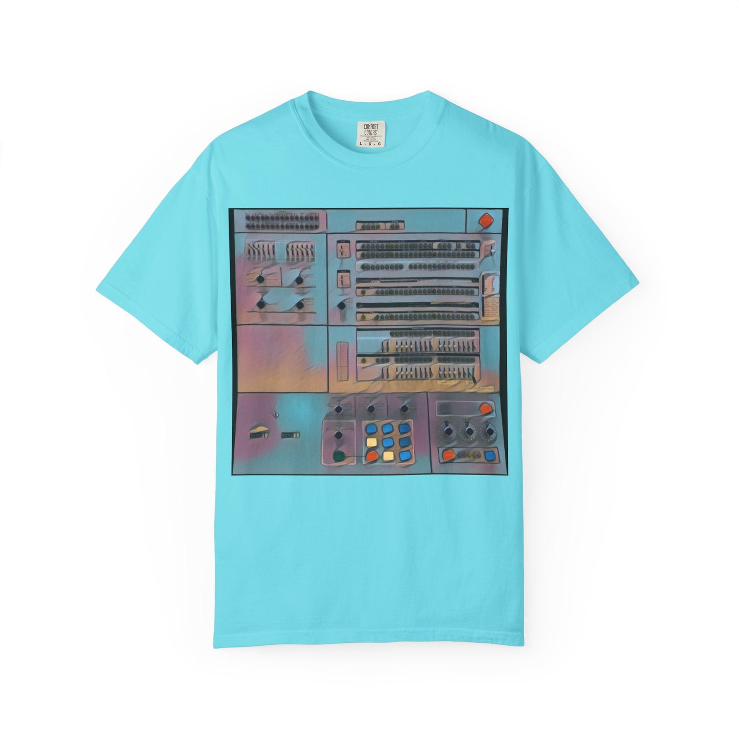 Classic Mainframe Computer Control Panel T-Shirt - Print Art Color